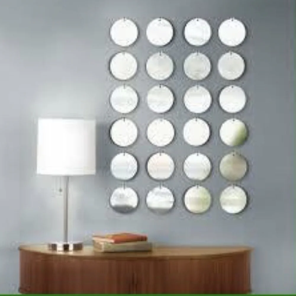 New IKEA Sorli 2 Sealed Boxes of Four Round Mirrors, 8 Total Mirrors